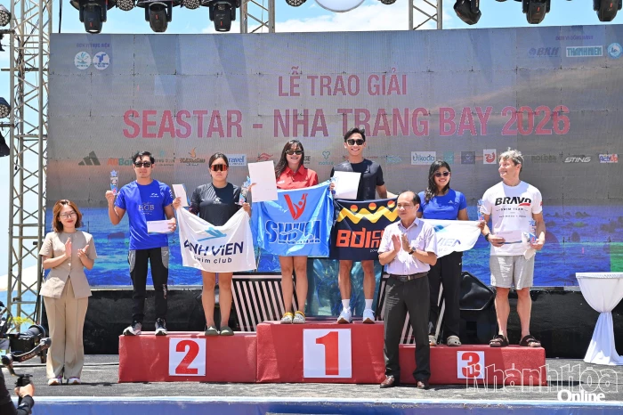 Sôi động giải bơi SeaStar Nha Trang Bay 2026