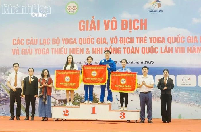 Đội tuyển Khánh Hòa giành hạng nhì các giải vô địch yoga toàn quốc