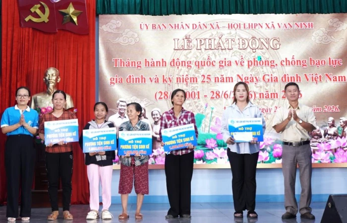 Xã Vạn Ninh phát động Tháng hành động quốc gia về phòng, chống bạo lực gia đình năm 2026