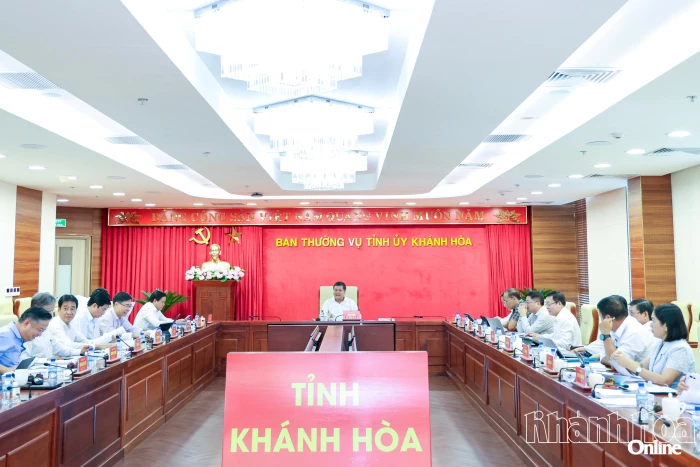 Ban Thường vụ Tỉnh ủy Khánh Hòa cho ý kiến đối với nhiều nội dung quan trọng