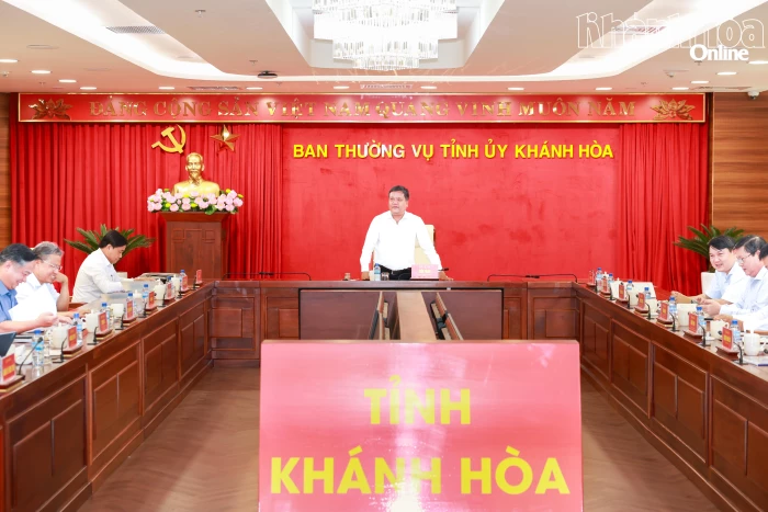 Ban Thường vụ Tỉnh ủy Khánh Hòa cho ý kiến đối với nhiều nội dung quan trọng