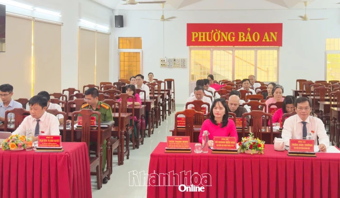 Kỳ họp chuyên đề HĐND phường Bảo An khóa XIII
