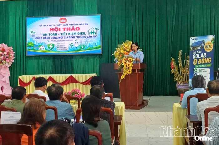 Phường Bảo An tổ chức hội thảo về an toàn - tiết kiệm điện