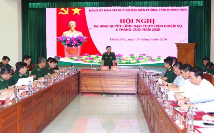 Đảng ủy Bộ đội Biên phòng tỉnh Khánh Hòa triển khai nhiệm vụ 6 tháng cuối năm 2026