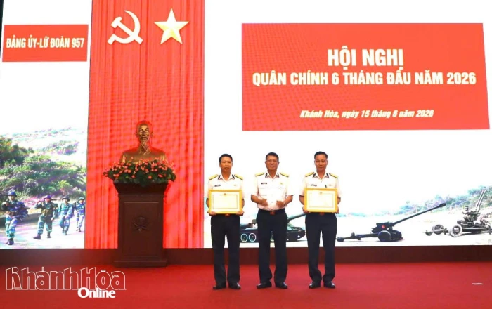 Lữ đoàn 957 tổ chức hội nghị quân chính 6 tháng đầu năm 2026