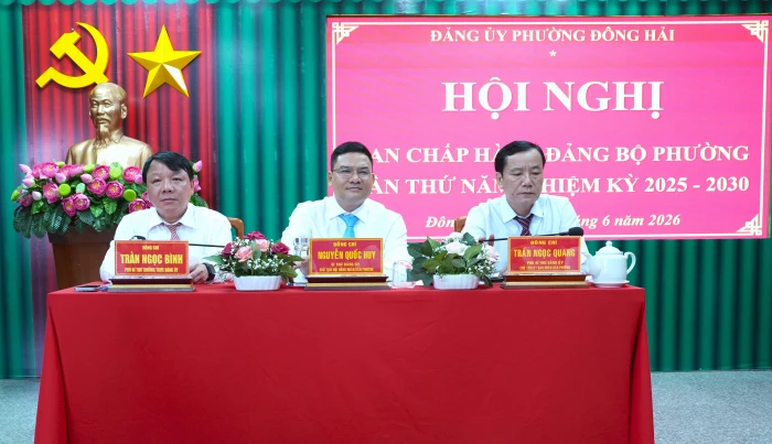 Hội nghị Ban Chấp hành Đảng bộ phường Đông Hải mở rộng lần thứ 5