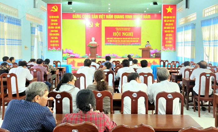 Đảng ủy xã Phước Hậu quán triệt, triển khai các văn bản mới về công tác dân tộc, tôn giáo