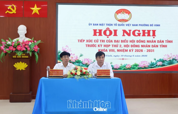 Đại biểu HĐND tỉnh Khánh Hòa tiếp xúc cử tri phường Đô Vinh