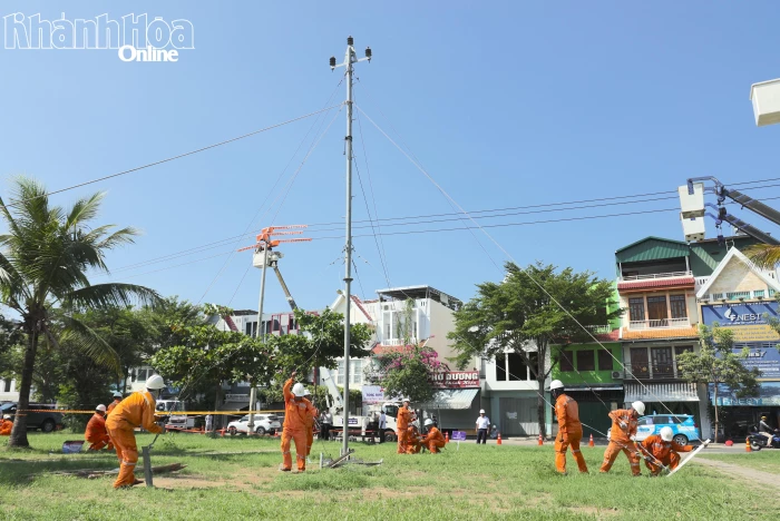 Công ty Cổ phần Điện lực Khánh Hòa diễn tập phòng, chống thiên tai và tìm kiếm cứu nạn