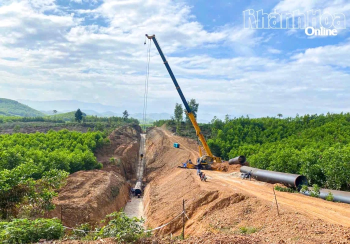 Hệ thống dẫn nước hồ Sông Chò 1: Sớm gỡ nút thắt mặt bằng