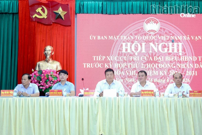 Đại biểu HĐND tỉnh Khánh Hòa tiếp xúc cử tri các xã Vạn Hưng, Vạn Ninh, Vạn Thắng