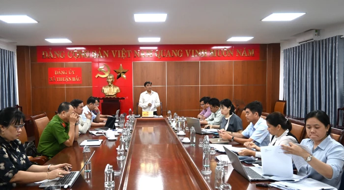Ban Thường vụ Đảng ủy xã Thuận Bắc triển khai nhiệm vụ trọng tâm 6 tháng cuối năm 2026