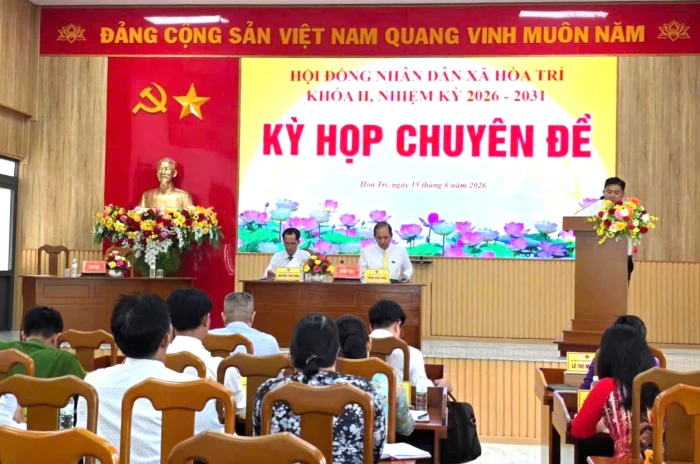 Kỳ họp chuyên đề HĐND xã Hòa Trí khóa II