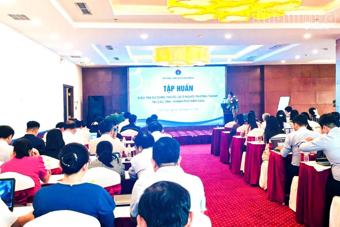 Tập huấn điều tra sử dụng thuốc lá ở người trưởng thành năm 2026