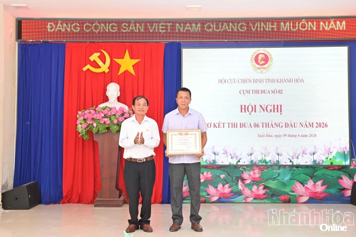 Cụm thi đua số 2 Hội Cựu chiến binh tỉnh sơ kết thi đua 6 tháng năm 2026