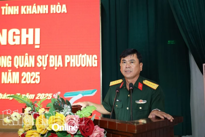 Sơ kết công tác quốc phòng, quân sự địa phương 6 tháng đầu năm