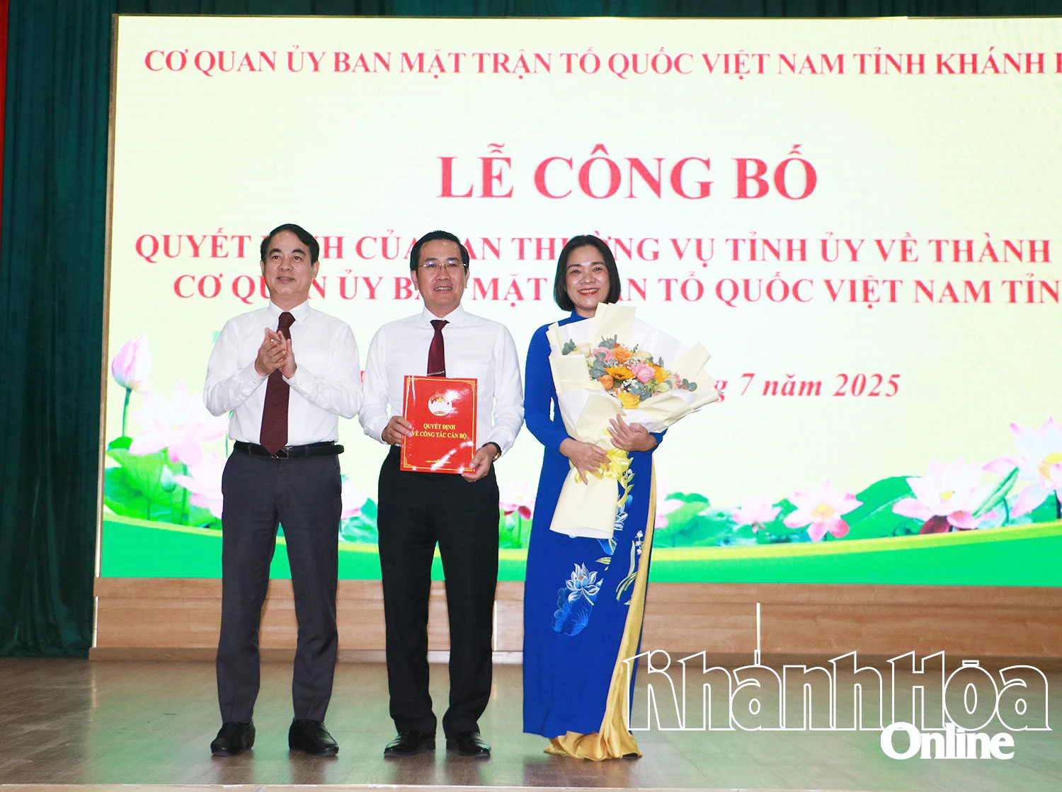 Công bố quyết định thành lập Cơ quan UBMTTQ Việt Nam tỉnh Khánh Hòa