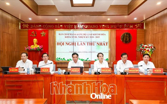 Ban Chấp hành Đảng bộ tỉnh Khánh Hòa nhiệm kỳ 2020 - 2025 tổ chức Hội nghị lần thứ nhất
