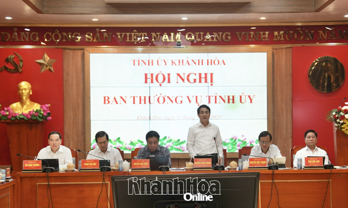 Hội nghị Ban Thường vụ Tỉnh ủy Khánh Hòa