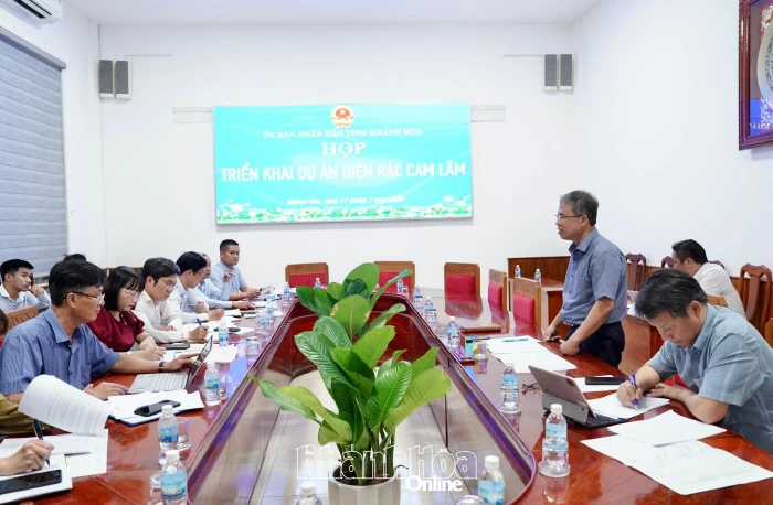 Đẩy nhanh triển khai Dự án Nhà máy Điện rác Khánh Hòa