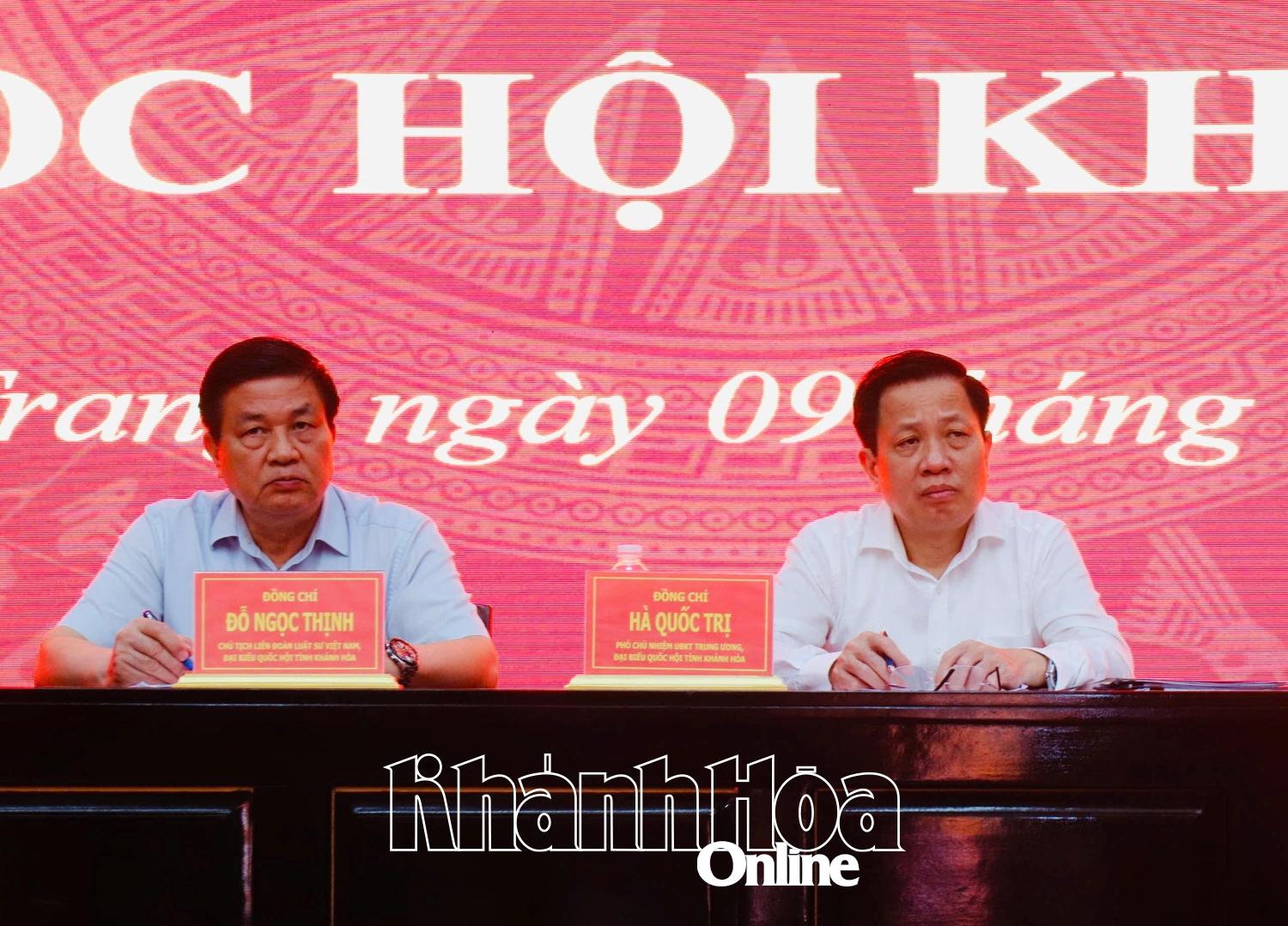 Đại biểu Quốc hội tỉnh Khánh Hòa tiếp xúc cử tri phường Nha Trang