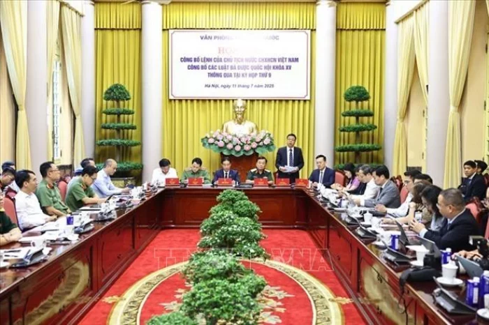 Họp báo công bố Lệnh của Chủ tịch nước về 9 Luật