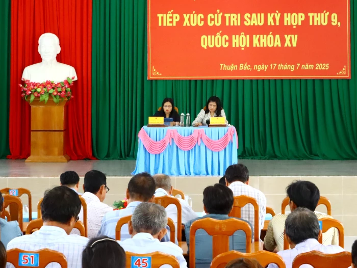 Đại biểu Quốc hội tỉnh Khánh Hòa tiếp xúc cử tri xã Thuận Bắc