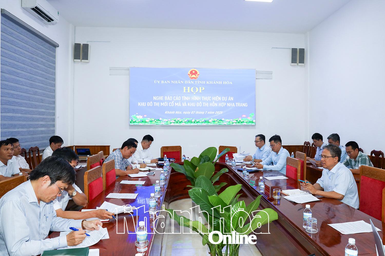 Đẩy nhanh tiến độ triển khai Dự án Khu đô thị mới Cổ Mã và Khu đô thị hỗn hợp Nha Trang