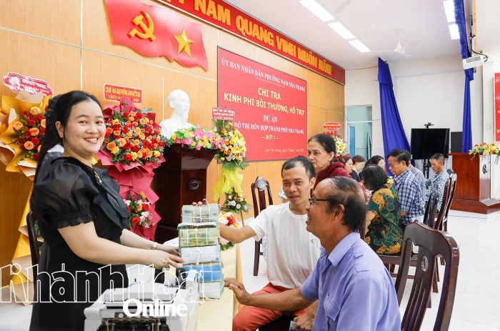 Chi trả kinh phí bồi thường, hỗ trợ đợt 1 Dự án Khu đô thị hỗn hợp Nha Trang