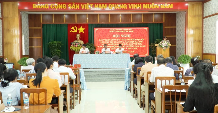 Phường Cam Ranh: Góp ý dự thảo các văn kiện Đại hội Đảng nhiệm kỳ 2025 - 2030
