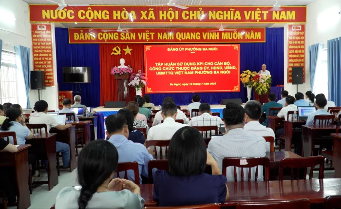 Phường Ba Ngòi: Tập huấn KPI cho cán bộ, công chức