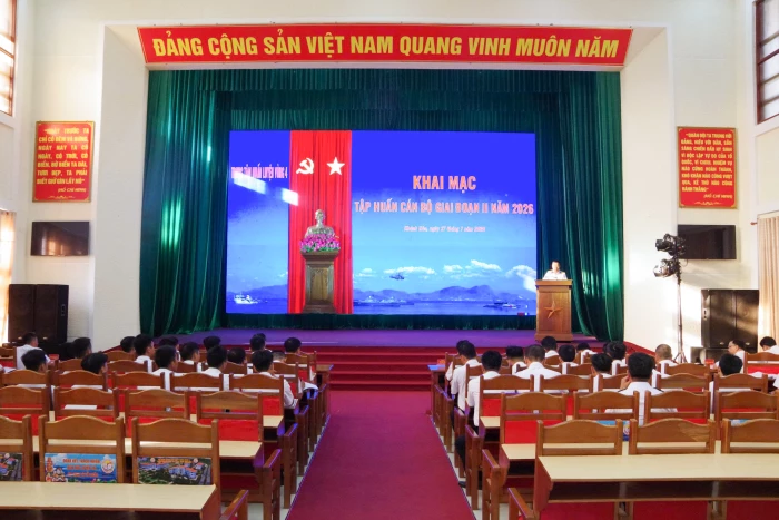 Trung tâm Huấn luyện Vùng 4 Hải quân khai mạc tập huấn cán bộ giai đoạn 2