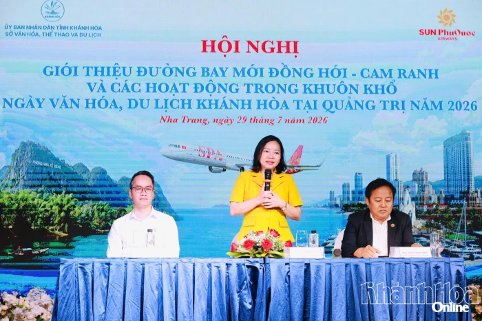 Mở đường bay Đồng Hới - Cam Ranh và tổ chức Ngày Văn hóa, Du lịch Khánh Hòa tại Quảng Trị