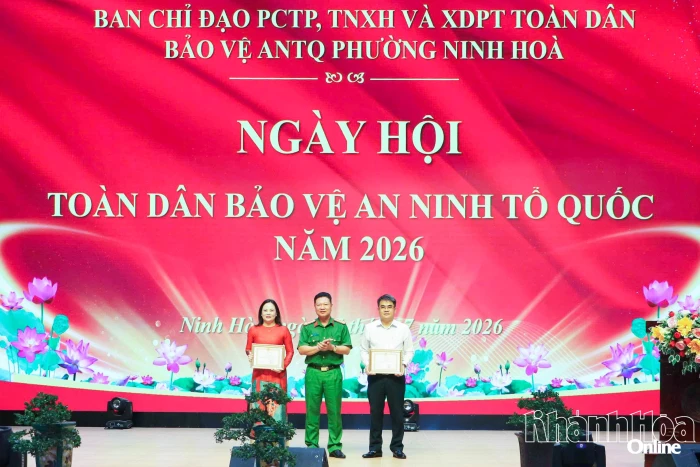 Phường Ninh Hòa tổ chức Ngày hội toàn dân bảo vệ an ninh Tổ quốc năm 2026
