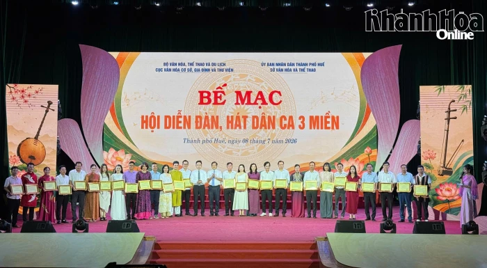 Đoàn Khánh Hòa đạt huy chương bạc tại Hội diễn đàn, hát dân ca 3 miền 2026
