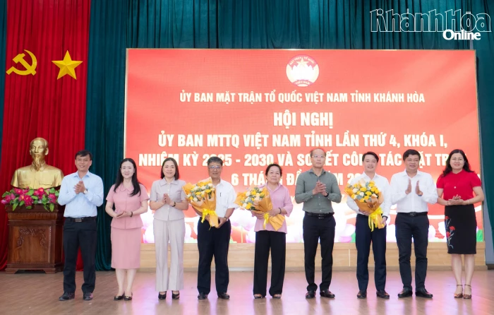 Hội nghị Ủy ban MTTQ Việt Nam tỉnh Khánh Hòa lần thứ 4, khóa I, nhiệm kỳ 2025 - 2030