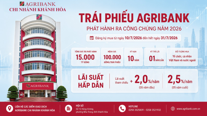 Agribank chào bán 15.000 tỷ đồng trái phiếu ra công chúng