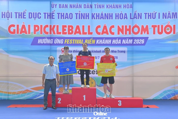 Bế mạc Giải pickleball các nhóm tuổi Đại hội Thể dục thể thao tỉnh Khánh Hòa lần I