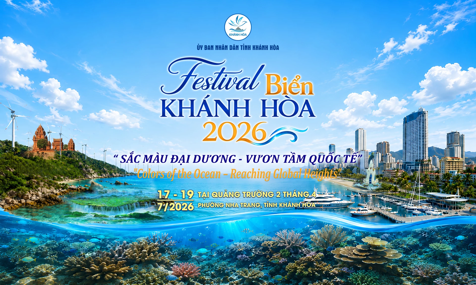 Lễ khai mạc sẽ kể câu chuyện về một Khánh Hòa hội nhập từ sắc màu của đại dương