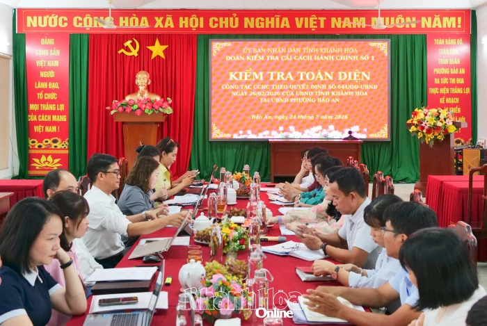 Kiểm tra công tác cải cách hành chính tại phường Bảo An
