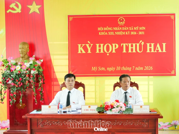 Kỳ họp thứ hai HĐND xã Mỹ Sơn khóa XIII