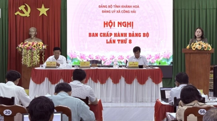 Hội nghị Ban Chấp hành Đảng bộ xã Công Hải lần thứ 8