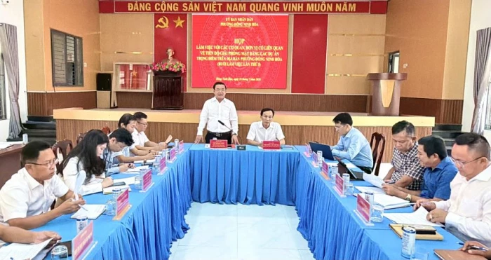 Phường Đông Ninh Hòa đẩy nhanh tiến độ giải phóng bằng các dự án trọng điểm