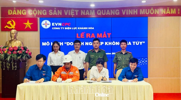 Công ty Điện lực Khánh Hòa ra mắt mô hình “Doanh nghiệp không ma túy”