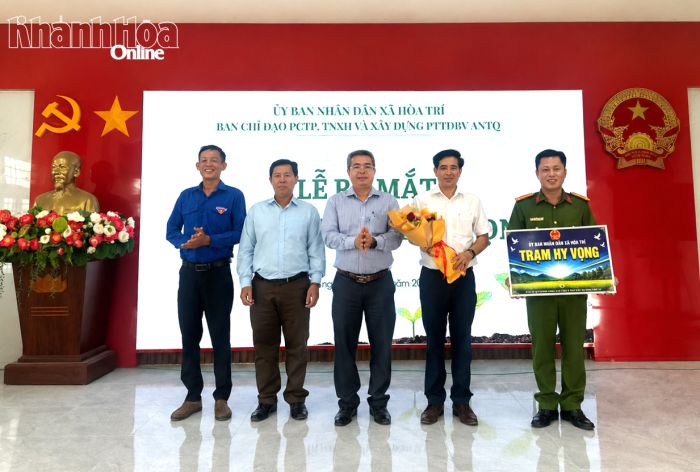 Xã Hòa Trí ra mắt mô hình “Trạm hy vọng”
