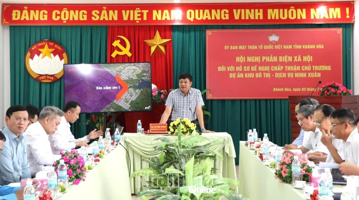 Góp ý hồ sơ đề nghị chấp thuận chủ trương Dự án Khu đô thị - dịch vụ Ninh Xuân