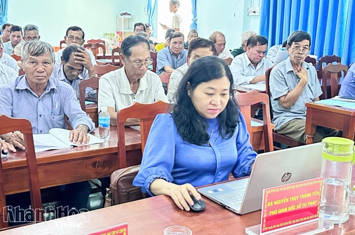 Tập huấn nâng cao kiến thức, kỹ năng cho 84 hòa giải viên, người có uy tín xã Phước Hữu