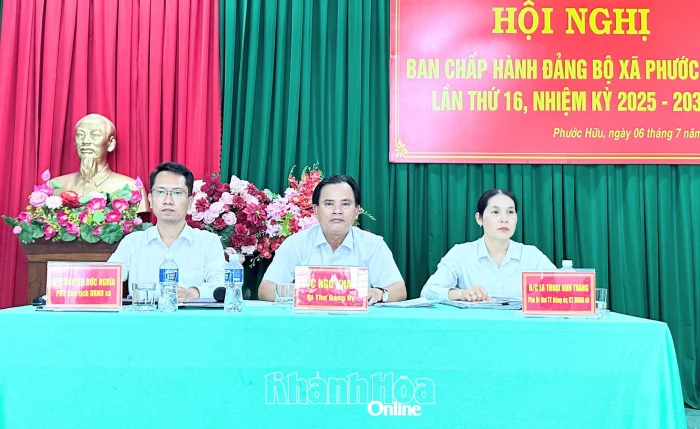 Đảng ủy xã Phước Hữu triển khai nhiệm vụ 6 tháng cuối năm 2026