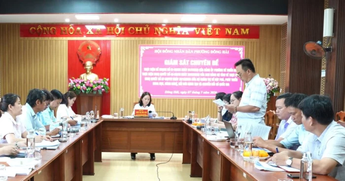 HĐND phường Đông Hải giám sát chuyên đề về phát triển khoa học, công nghệ và chuyển đổi số