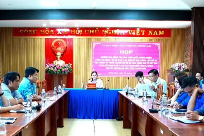 Phường Đông Hải quyết tâm hoàn thành cơ sở dữ liệu quốc gia về đất đai đúng tiến độ